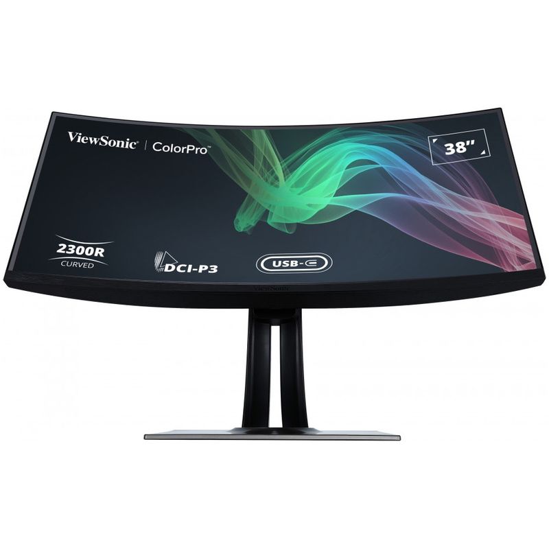 PC, gaming si accesorii - Desktop PC & monitoare - Monitoare - Monitor Curbat ViewSonic VP3881A 38", WQHD+, IPS, 60Hz, HDR10, USB-C 90W, RJ45 - Infinity.ro