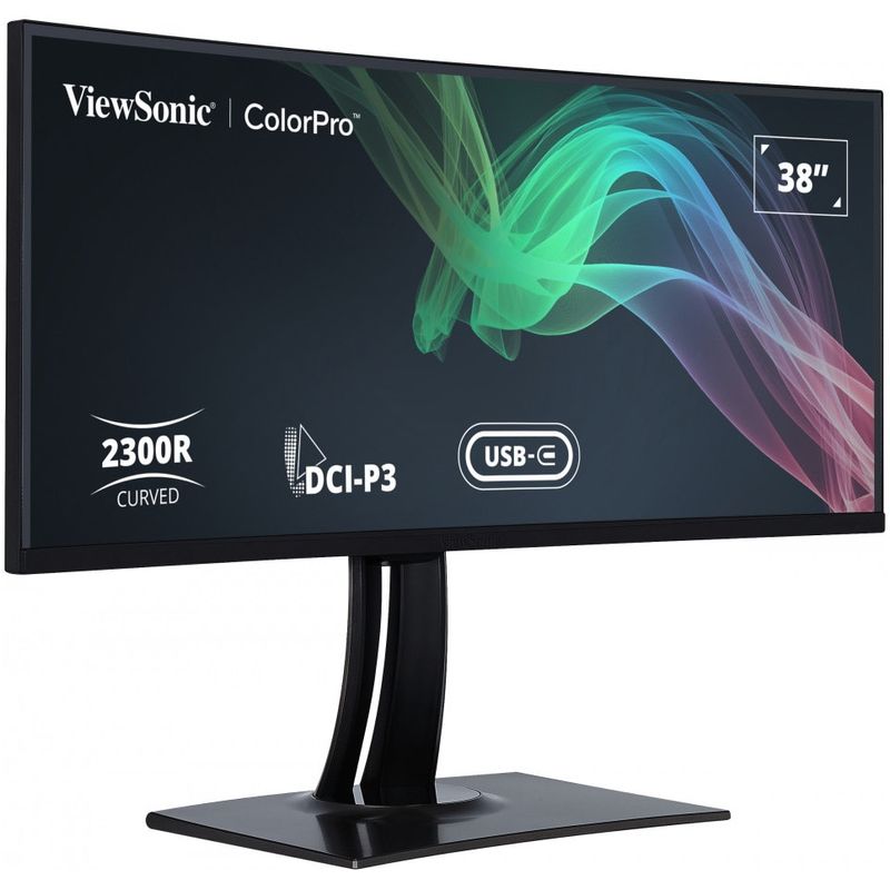 PC, gaming si accesorii - Desktop PC & monitoare - Monitoare - Monitor Curbat ViewSonic VP3881A 38", WQHD+, IPS, 60Hz, HDR10, USB-C 90W, RJ45 - Infinity.ro