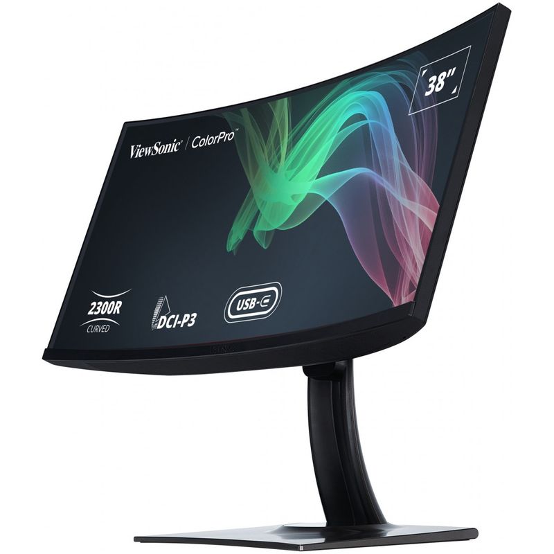 PC, gaming si accesorii - Desktop PC & monitoare - Monitoare - Monitor Curbat ViewSonic VP3881A 38", WQHD+, IPS, 60Hz, HDR10, USB-C 90W, RJ45 - Infinity.ro