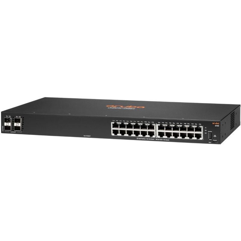 PC, gaming si accesorii - Retelistica - Switch-uri - Switch-uri cu management - Switch Aruba 6100 24G, 24 porturi 10/100/1000BASE-T, 4 porturi SFP+, JL678A - Infinity.ro