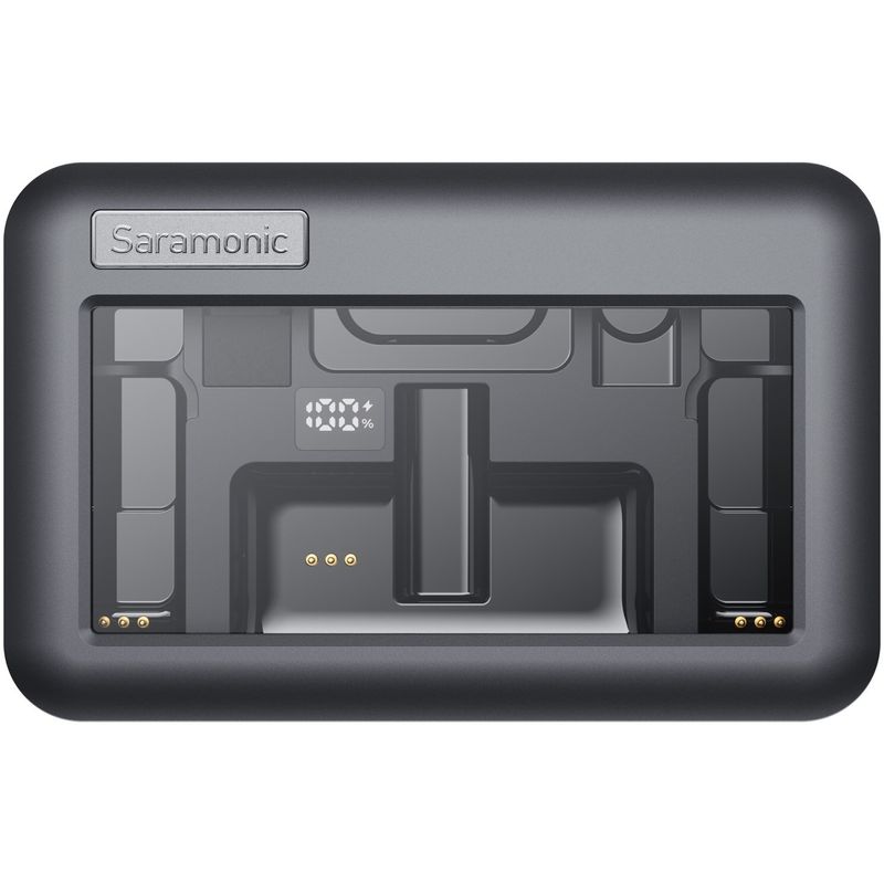 TV, Audio-Video si Foto - Accesorii TV si audio - Microfoane - Kit Microfon wireless Saramonic Air, 2x microfon, receptor, Type-C, 3.5mm TRS, Carcasa incarcare - Infinity.ro