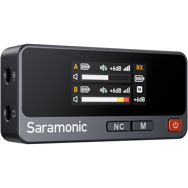 TV, Audio-Video si Foto - Accesorii TV si audio - Microfoane - Kit Microfon wireless Saramonic Air, 2x microfon, receptor, Type-C, 3.5mm TRS, Carcasa incarcare - Infinity.ro