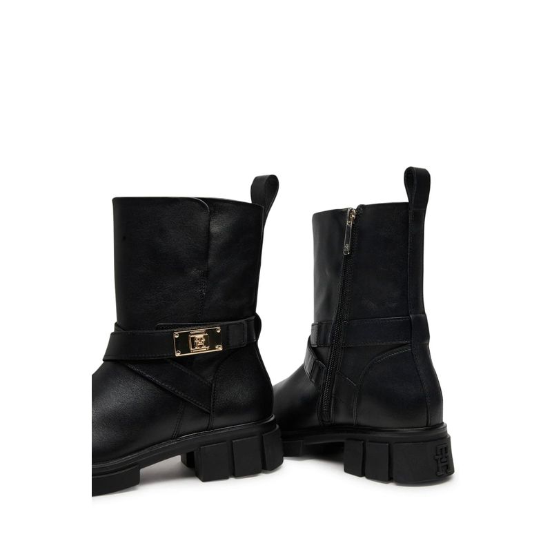 Fashion, accesorii si bijuterii - Femei - Incaltaminte femei - Botine femei - Botine dama Tommy Hilfiger FW0FW08313 Negru 40 EU - Infinity.ro