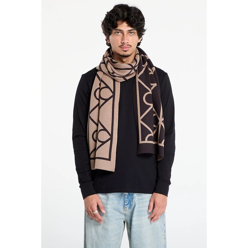 Fashion, accesorii si bijuterii - Barbati - Accesorii barbati - Esarfe si fulare barbati - Fular barbati Calvin Klein LV04D8051G Negru 41 x 205 cm - Infinity.ro