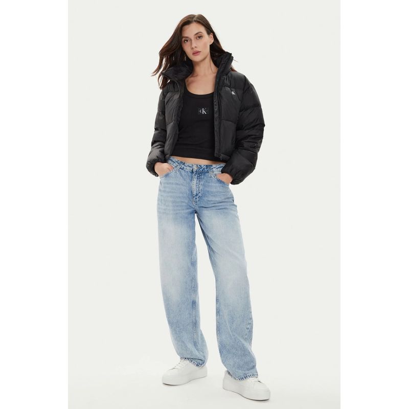 Fashion, accesorii si bijuterii - Femei - Imbracaminte femei - Jachete si geci femei - Geaca dama din puf Calvin Klein Jeans J20J223577 M INTL Negru - Infinity.ro