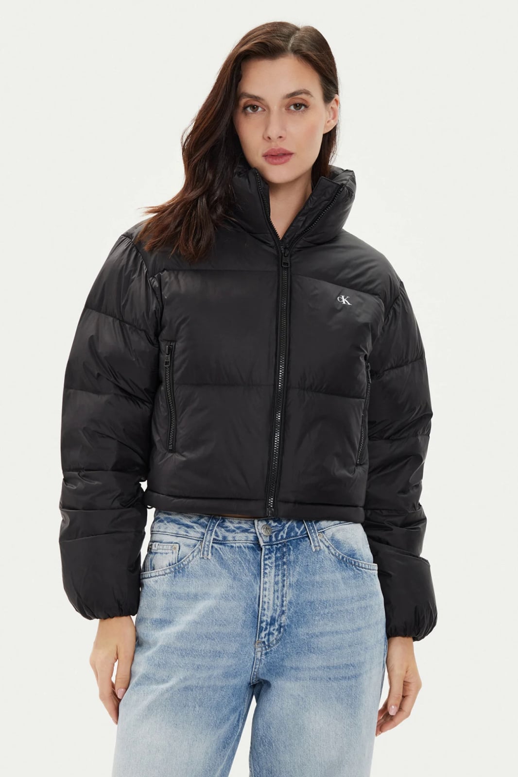 Geaca dama din puf Calvin Klein Jeans J20J223577 M INTL Negru