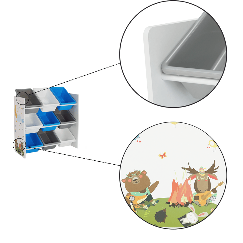 Casa si Gradina - Constructii - Depozitare, transport si protectie - Rafturi, fisete si vestiare - Organizator/raft pentru jucarii, multicolor/model, DARLING TIP 3 - Infinity.ro