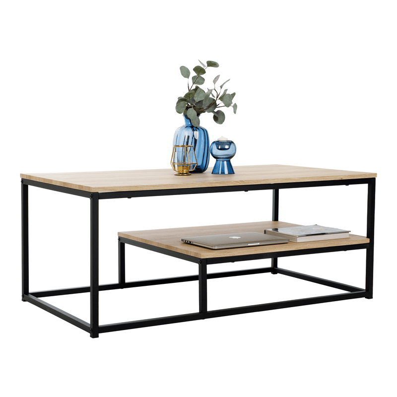 Casa si Gradina - Mobilier - Mese si birouri - Masute de cafea - Masuta de cafea, stejar deschis / negru, LARON - Infinity.ro