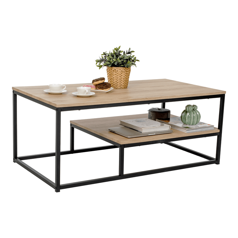 Casa si Gradina - Mobilier - Mese si birouri - Masute de cafea - Masuta de cafea, stejar deschis / negru, LARON - Infinity.ro