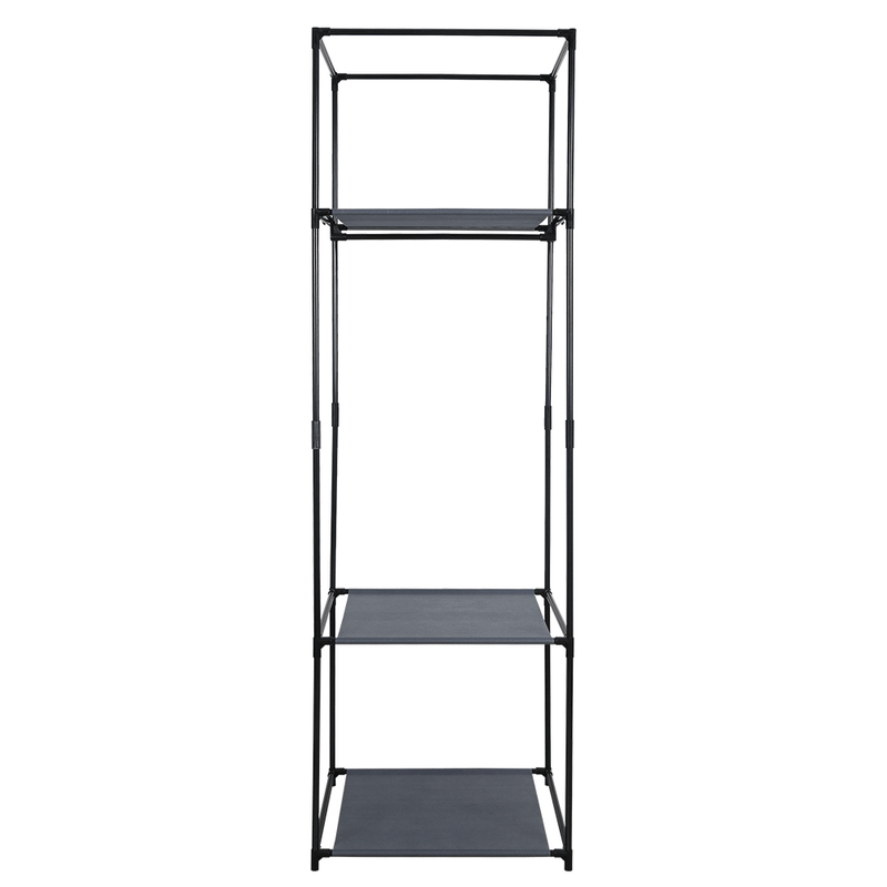 Casa si Gradina - Mobilier - Dulapuri si sifoniere - Dulapuri - Dulap, metal / tesatura, negru, ALBUS - Infinity.ro