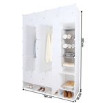 Casa si Gradina - Mobilier - Dulapuri si sifoniere - Dulapuri - Dulap multifunctional modular, alb, ZAFOD - Infinity.ro