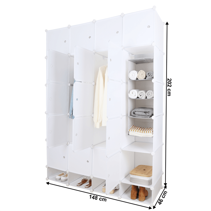 Casa si Gradina - Mobilier - Dulapuri si sifoniere - Dulapuri - Dulap multifunctional modular, alb, ZAFOD - Infinity.ro