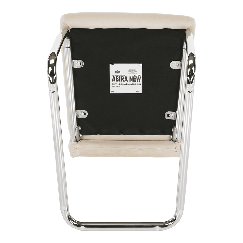 Casa si Gradina - Mobilier - Scaune si fotolii - Scaune - Scaun de masa, tesatura catifea bej / cusaturi deschise, ABIRA NEW - Infinity.ro