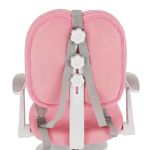 Casa si Gradina - Mobilier - Scaune si fotolii - Scaune - Scaun reglabil cu suport pentru picioare si curele, roz/alb, ANAIS - Infinity.ro