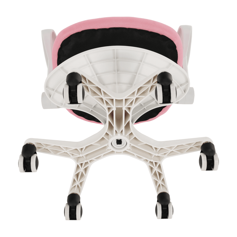 Casa si Gradina - Mobilier - Scaune si fotolii - Scaune - Scaun reglabil cu suport pentru picioare si curele, roz/alb, ANAIS - Infinity.ro