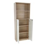 Casa si Gradina - Mobilier - Biblioteci si rafturi - Etajere - Etajera cu polite, stejar sonoma/alb, JOHAN 2 NEW 10 - Infinity.ro