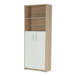 Casa si Gradina - Mobilier - Biblioteci si rafturi - Etajere - Etajera cu polite, stejar sonoma/alb, JOHAN 2 NEW 10 - Infinity.ro