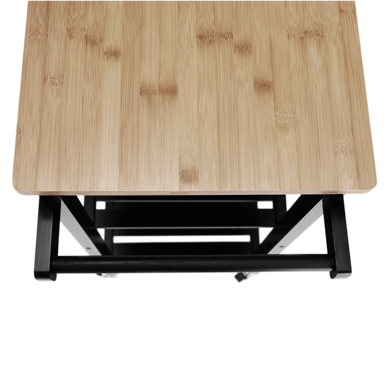 Casa si Gradina - Bucatarie si vesela - Ustensile bucatarie - Cosuri servire - Carucior de servire, natural/negru, ARETE - Infinity.ro