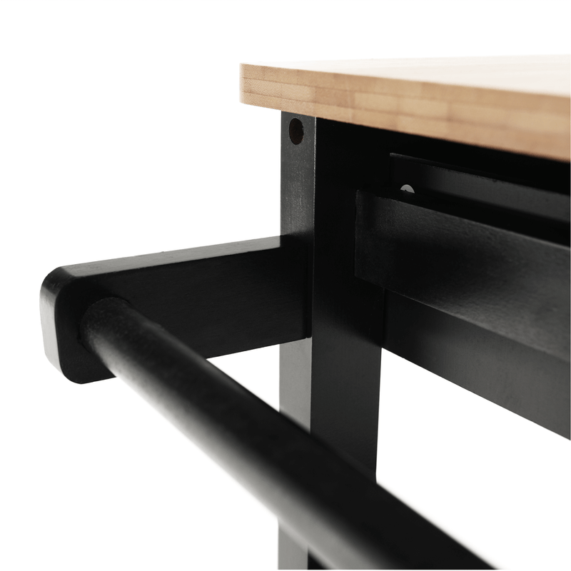 Casa si Gradina - Bucatarie si vesela - Ustensile bucatarie - Cosuri servire - Carucior de servire, natural/negru, ARETE - Infinity.ro