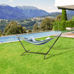 Casa si Gradina - Gradina si terasa - Balansoare si hamace - Hamace si suporturi - Hamac, turcoaz/albastru/verde, EVANA NEW - single - Infinity.ro