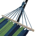 Casa si Gradina - Gradina si terasa - Balansoare si hamace - Hamace si suporturi - Hamac, turcoaz/albastru/verde, EVANA NEW - single - Infinity.ro