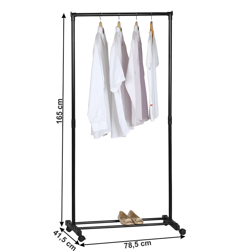 Casa si Gradina - Mobilier - Organizare si depozitare - Cuiere - Cuier mobil, negru, VANDER - Infinity.ro