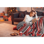 Casa si Gradina - Textile si covoare - Pături și cuverturi - Pături - Patura cu doua fete imitatie miel, motiv iarna, 150x200, RENIFE - Infinity.ro