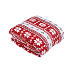 Casa si Gradina - Textile si covoare - Pături și cuverturi - Pături - Patura cu doua fete imitatie miel, model de iarna, 150x200, SAMANTE - Infinity.ro