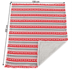 Casa si Gradina - Textile si covoare - Pături și cuverturi - Pături - Patura cu doua fete imitatie miel, motiv iarna, 150x200, RENIFE - Infinity.ro