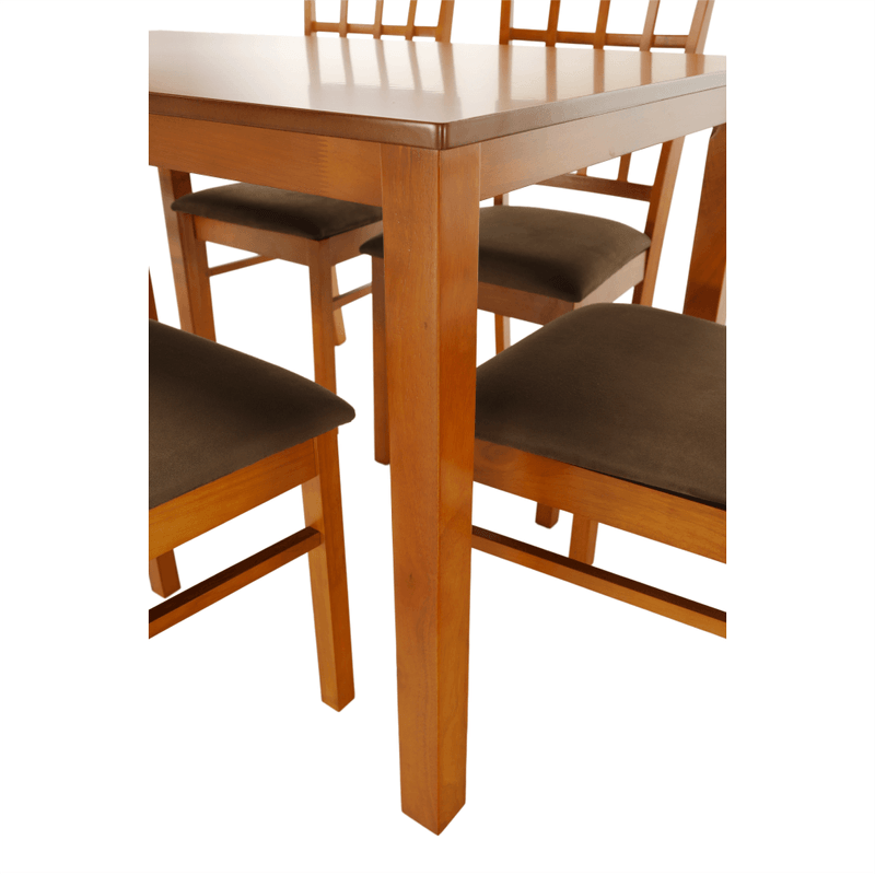 Casa si Gradina - Mobilier - Seturi de mobilier - Seturi mese si scaune - Set dining 1+6, cires, GRID NEW - Infinity.ro