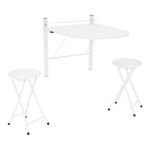 Casa si Gradina - Mobilier - Seturi de mobilier - Seturi mese si scaune - Set dining set 1+2, alb, AMADEO - Infinity.ro
