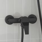 Casa si Gradina - Sanitare - Cazi si cabine de dus - Coloane si seturi de dus - Robinet mixer pentru dus Negru G 1 / 2 inci Alama - Infinity.ro