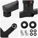 Casa si Gradina - Sanitare - Cazi si cabine de dus - Coloane si seturi de dus - Robinet mixer pentru dus Negru G 1 / 2 inci Alama - Infinity.ro