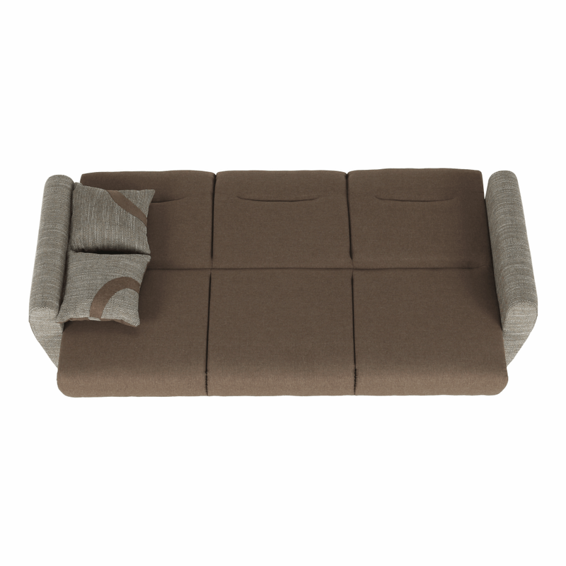 Casa si Gradina - Mobilier - Canapele si coltare - Canapele - Canapea trei locuri, extensibila, maro, MILO 3 locuri - Infinity.ro