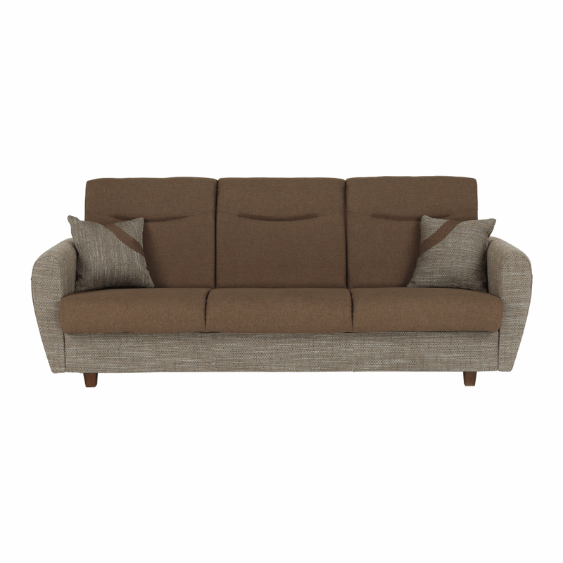 Casa si Gradina - Mobilier - Canapele si coltare - Canapele - Canapea trei locuri, extensibila, maro, MILO 3 locuri - Infinity.ro