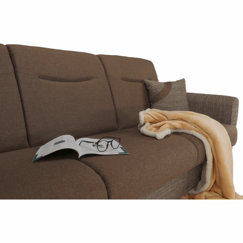 Casa si Gradina - Mobilier - Canapele si coltare - Canapele - Canapea trei locuri, extensibila, maro, MILO 3 locuri - Infinity.ro