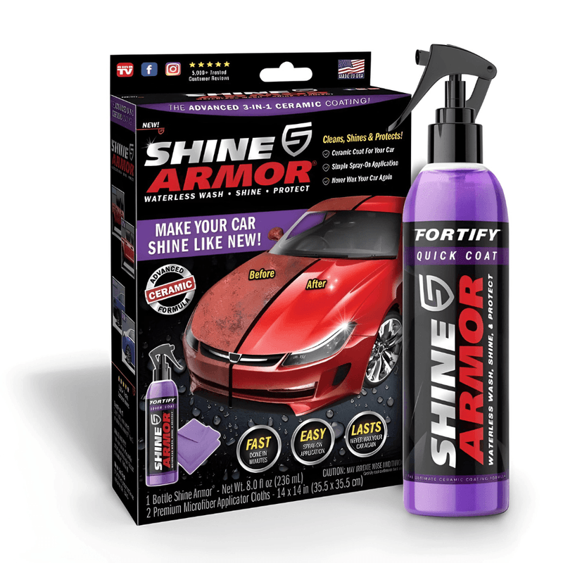 Auto si Moto - Intretinere auto - Produse curatare auto - Shine Armor - Spray Ceramic 3 in 1 pentru Protectie si Lustruire - Kit 236ml - Infinity.ro