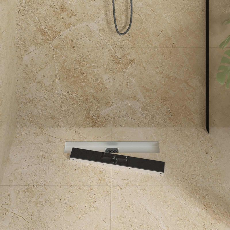 Casa si Gradina - Constructii - Materiale constructii - Sisteme de scurgere - Scurgere pentru dus cu capac din sticla si sifon de 360° 50 cm - Infinity.ro
