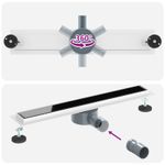 Casa si Gradina - Constructii - Materiale constructii - Sisteme de scurgere - Scurgere pentru dus cu capac din sticla si sifon de 360° 60 cm - Infinity.ro