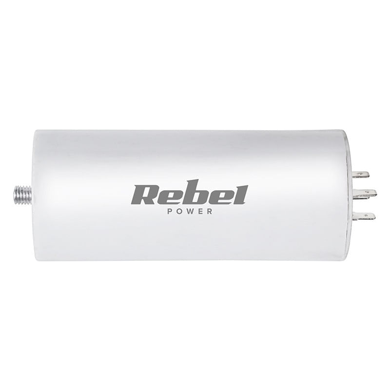 Auto si Moto - Electronice auto - Accesorii electronice auto - Condesator motor 60 uF, 450V, cu surub, Rebel Tools - Infinity.ro