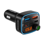 Auto si Moto - Electronice auto - Accesorii electronice auto - Transmiter FM auto, Peiying, Bluetooth 5.3, functie BASS, incarcare rapida, negru - Infinity.ro