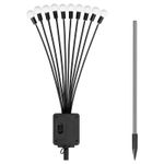 Casa si Gradina - Corpuri si surse de iluminat - Iluminat exterior - Lampi solare - Lampa solara, Rebel, 10 LED-uri, IP65, negru - Infinity.ro