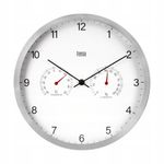 Casa si Gradina - Decoratiuni - Ceasuri - Ceas de perete, Teesa, 30 cm, cu termometru si hidrometru, alb - Infinity.ro