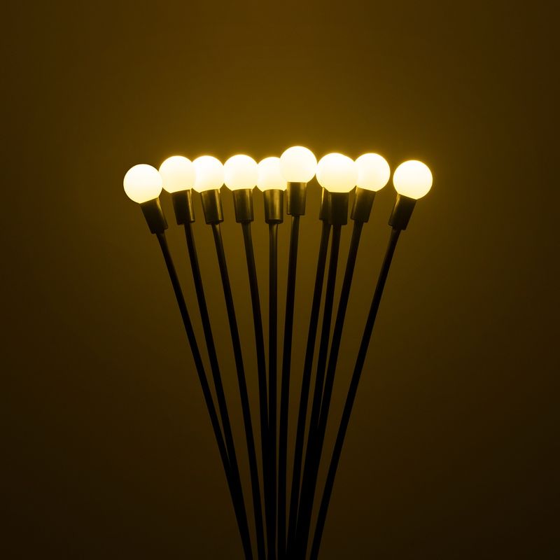 Casa si Gradina - Corpuri si surse de iluminat - Iluminat exterior - Lampi solare - Lampa solara, Rebel, 10 LED-uri, IP65, negru - Infinity.ro