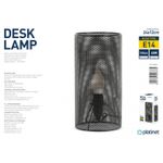 Casa si Gradina - Corpuri si surse de iluminat - Veioze si lampi - Veioze - Veioza 25 w e14 metal negru platinet 12 cm - Infinity.ro