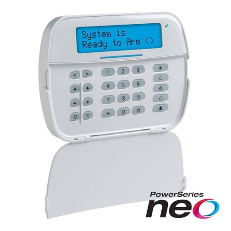 Casa si Gradina - Electrice - Smart Home - Control acces si accesorii - Tastatura LCD alfanumerica cablata 128 zone cititor proximitate SERIA NEO - DSC HS2LCDPEE3 - Infinity.ro