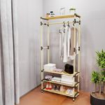 Casa si Gradina - Mobilier - Biblioteci si rafturi - Rafturi - Raft din lemn pt haine si pantofi, SEOWOOD, SEO-8170, 165 cm - Infinity.ro