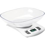 Electronice si Electrocasnice - Electrocasnice bucatarie - Mixere, tocatoare & roboti de bucatarie - Cantare de bucatarie - Cantar de bucatarie, Sencor, LCD, 5 kg, Alb - Infinity.ro