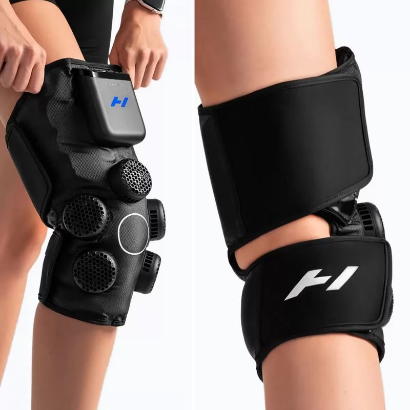 Ingrijire personala si Cosmetice - Sanatate si wellness - Articole wellness - Aparate si dispozitive de masaj - Dispozitiv de Terapie Hyperice Contrast 2 Knee pentru Genunchi Negru - Infinity.ro
