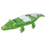 Jucarii, Copii si Bebe - Jucarii si jocuri - Jucarii de exterior - Saltele si mingi pentru plaja - Saltea gonflabila, Jilong, Model- Crocodil, 142x68cm, Verde - Infinity.ro